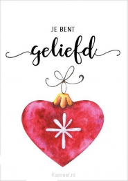 Productafbeelding Cadeaubord kerst A4 Je bent geliefd