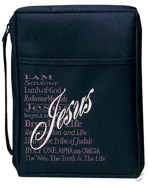 Productafbeelding: voorkant van Biblecover large black names of Jesus