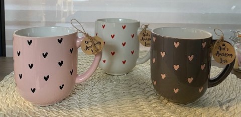 Productafbeelding: voorkant van Mug set (3) hearts